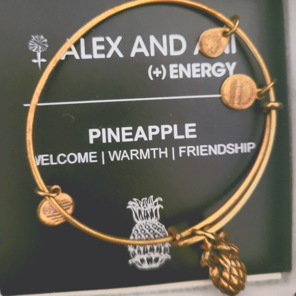 Alex and Ani pineapple bracelet